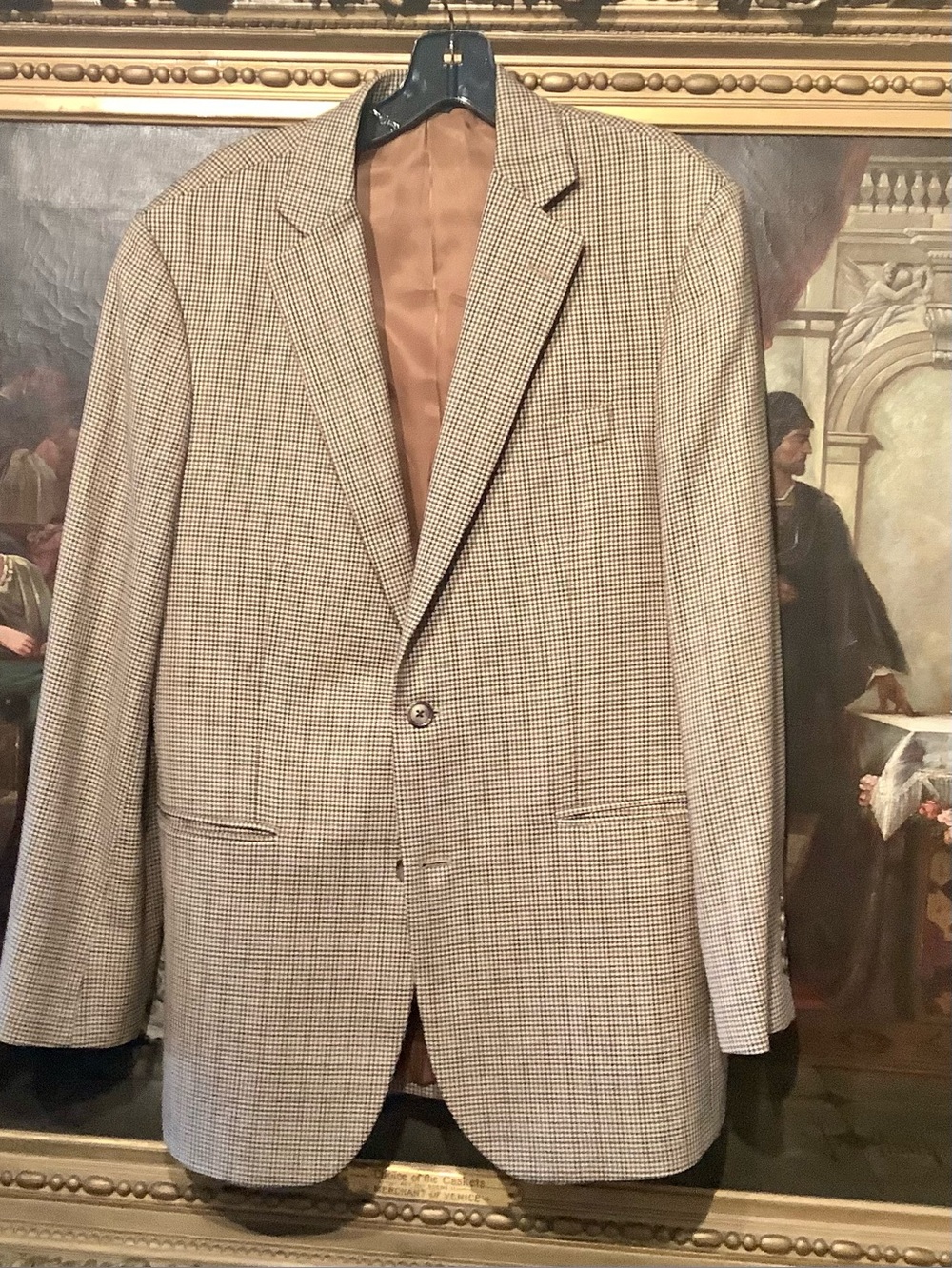 Brooks Brothers Houndstooth Madison Moon Italy Wool Blazer - Men’s 40R EUC